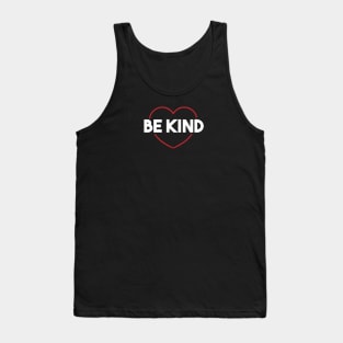 cute vintage heart dude be kind Tank Top